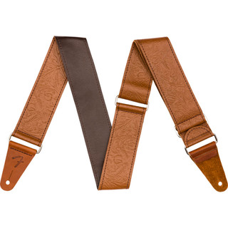 Fender Tooled Leather Guitar Strap - Brown
