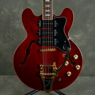 Epiphone Riviera Custom P-93 Archtop Electric Guitar - Wine Red - 2nd Hand