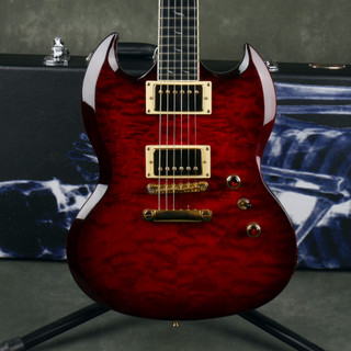 Epiphone SG Custom Prophecy GX - Quilt Red w/Hard Case - 2nd Hand