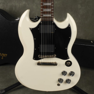 Epiphone SG, EMG Pickups - White w/Hard Case - 2nd Hand