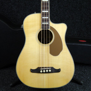 Fender Kingman Bass SCE Electro-Acoustic Bass - Natural w/ Case - 2nd Hand