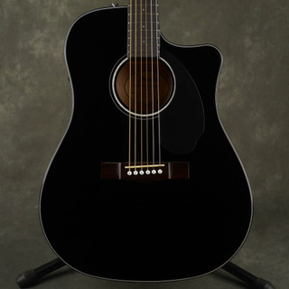 Fender CD-60SCE Dreadnought Acoustic Guitar - Black - 2nd Hand