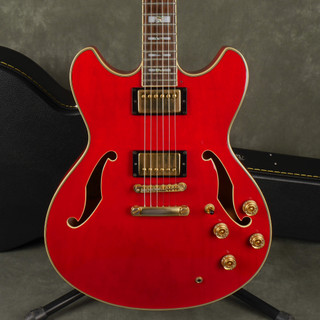 Ibanez Artstar Series AS120 Guitar - Transparent Red w/Hard Case - 2nd Hand Ibanez Artstar Series AS120 Guitar - Transparent Red w/Hard Case - 2nd Hand