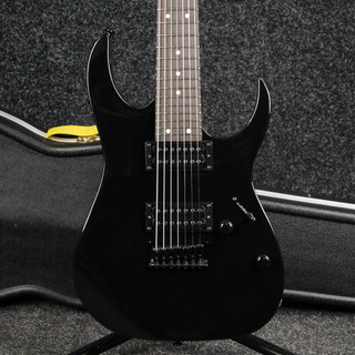 Ibanez Gio GRG7221-BK 7-String Electric Guitar - Black w/Hard Case - 2nd Hand
