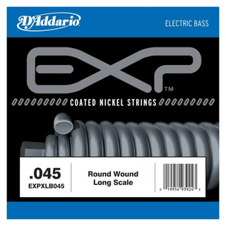 Daddario EXPXLB045 EXP Coated Nickel RW Bass Single String, .045 Daddario EXPXLB045 EXP Coated Nickel RW Bass Single String, .045