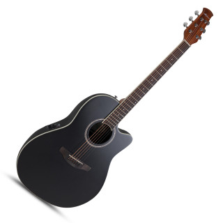 Ovation Applause E-Acoustic AB28 Super Shallow Bowl Cutaway - Black Satin
