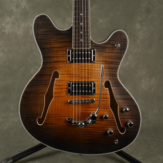 Custom Made Semi-Hollow Guitar - Sunburst with Duesenberg Trem - 2nd Hand Custom Made Semi-Hollow Guitar - Sunburst with Duesenberg Trem - 2nd Hand