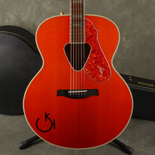 Gretsch G6022C MIJ Rancher Acoustic/Electric Guitar - Orange w/Case - 2nd Hand