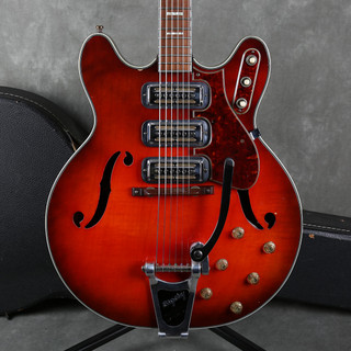 Harmony 1964 H78 Electric Guitar - Cherry Red - Bigsby w/Hard Case - 2nd Hand Harmony 1964 H78 Electric Guitar - Cherry Red - Bigsby w/Hard Case - 2nd Hand