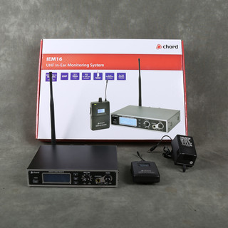 Chord IEM16 In-Ear Monitoring System w/Box & PSU - 2nd Hand Chord IEM16 In-Ear Monitoring System w/Box & PSU - 2nd Hand
