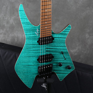 Leeky X25 Headless Guitar - Lake Green w/Gig Bag - 2nd Hand