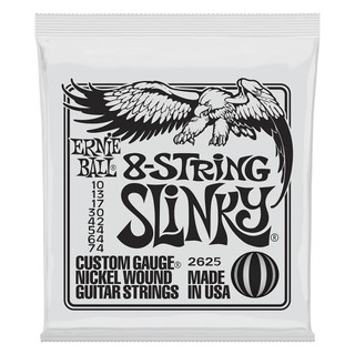 Ernie Ball Slinky 8-String Nickel Wound Guitar Strings, 10-74