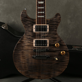 Gibson Les Paul DC Standard - Grey Black Flame w/Hard Case - 2nd Hand