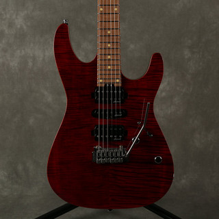 Harley Benton Fusion-III HSH Roasted - Trans Flamed Cherry - 2nd Hand