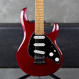 Music Man Silhouette - Trans Red - Hard Case - 2nd Hand