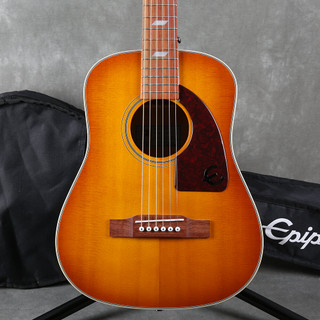 Epiphone FT19 Lil Tex Travel Electro Acoustic - Honeyburst - Gig Bag - 2nd Hand