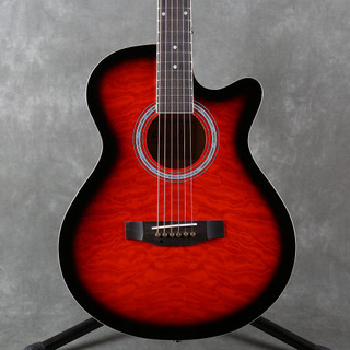 Lindo Standard Acoustic Guitar - Ruby Red - 2nd Hand Lindo Standard Acoustic Guitar - Ruby Red - 2nd Hand