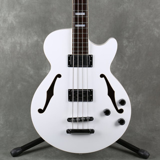 D'Angelico Premier Long-Scale Hollow Body Bass - White - 2nd Hand - Used