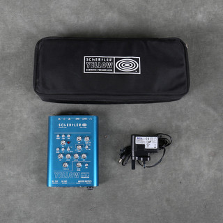 Schertler Yellow Blender Class A Acoustic Preamp with PSU - Case - 2nd Hand Schertler Yellow Blender Class A Acoustic Preamp with PSU - Case - 2nd Hand