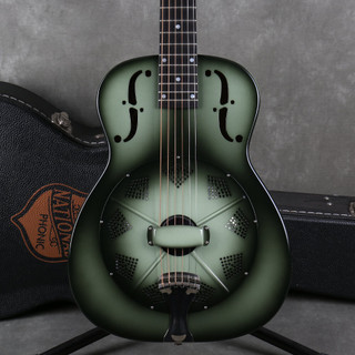 National Guitars Reso-Phonic NRP-14 - Green Burst - Hard Case - 2nd Hand National Guitars Reso-Phonic NRP-14 - Green Burst - Hard Case - 2nd Hand