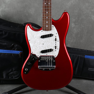 Fender MIJ Traditional 60s Mustang Left Handed Candy Apple Red - Bag - 2nd Hand