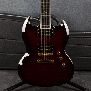 Epiphone Prophecy SG Custom GX - Black Cherry - Hard Case - 2nd Hand