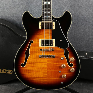 Ibanez John Schofield JSM10 - Vintage Yellow Sunburst - Hard Case - 2nd Hand