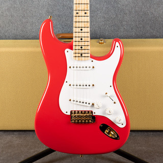Fender Custom Shop 1956 Stratocaster Gold Hardware Fiesta Red - Case - 2nd Hand Fender Custom Shop 1956 Stratocaster Gold Hardware Fiesta Red - Case - 2nd Hand