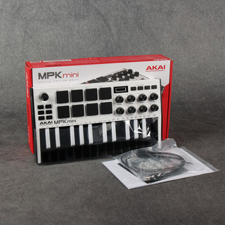 Akai MPK Mini Mk3 Special Edition - White - Boxed - 2nd Hand Akai MPK Mini Mk3 Special Edition - White - Boxed - 2nd Hand