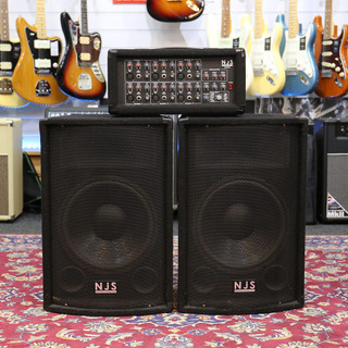 NJS NJM62D Powered Mixer and NJS106 Speakers **COLLECTION ONLY** - 2nd Hand NJS NJM62D Powered Mixer and NJS106 Speakers **COLLECTION ONLY** - 2nd Hand