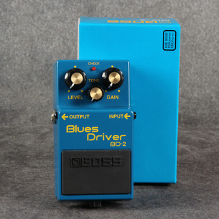 Boss BD-2 Blues Driver Overdrive Pedal - Boxed - 2nd Hand Boss BD-2 Blues Driver Overdrive Pedal - Boxed - 2nd Hand