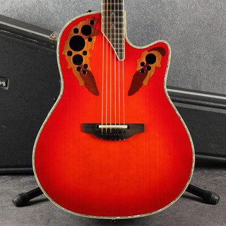 Ovation Custom Elite C2078AX - Red Tear Drop - Hard Case - 2nd Hand