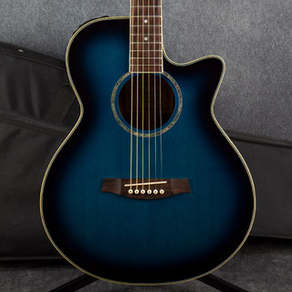 Ibanez AEG10 - Trans Blue - Hard Case - 2nd Hand