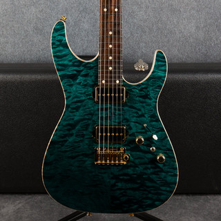 Tom Anderson Angel - Cajun Teal - White Back - Hard Case - 2nd Hand Tom Anderson Angel - Cajun Teal - White Back - Hard Case - 2nd Hand