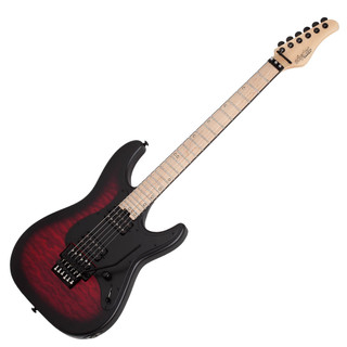 Schecter Miles Dimitri Baker SVSS - Crimson Red Burst Satin