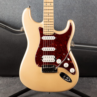 Fender American Deluxe Stratocaster HSS - Olympic Pearl - Hard Case - 2nd Hand