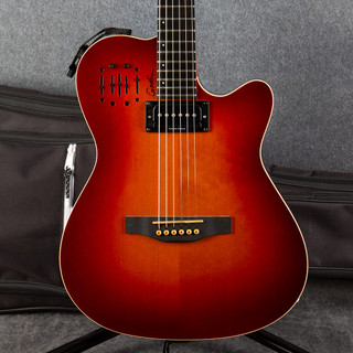 Godin A6 Ultra Electro Acoustic Guitar - Cognac Burst - Gig Bag - 2nd Hand