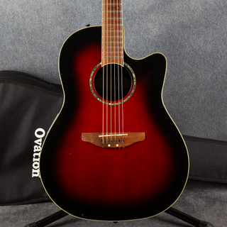 Ovation CC24 Celebrity Electro Acoustic - Ruby Red - Gig Bag - 2nd Hand