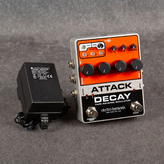 Electro-Harmonix Attack Decay Tape Reverse Simulator Pedal with PSU - 2nd Hand