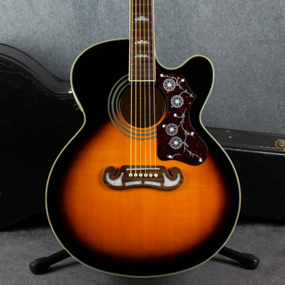 Epiphone EJ-200CE Acoustic-Electric Guitar - Vintage Sunburst - Case - 2nd Hand