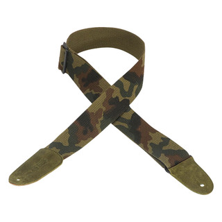 Levy's Cotton & Suede Series Guitar Strap - Camo Levy's Cotton & Suede Series Guitar Strap - Camo