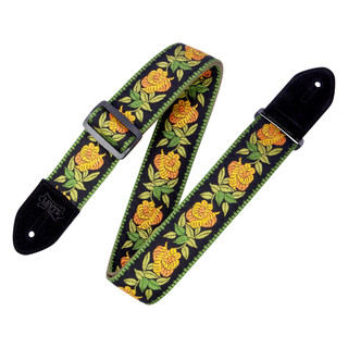 Levy's Cotton Floral Series Guitar Strap - Yellow Levy's Cotton Floral Series Guitar Strap - Yellow