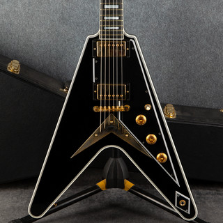 Gibson Custom Shop Flying V Custom - Ebony - Hard Case - 2nd Hand