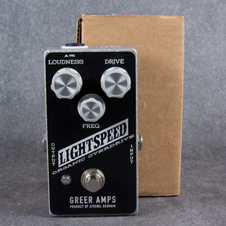 Greer Lightspeed Overdrive Pedal - Boxed - 2nd Hand Greer Lightspeed Overdrive Pedal - Boxed - 2nd Hand