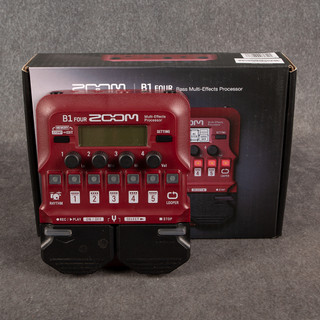 Zoom B1 Four Bass Multi-FX Pedal - Boxed - 2nd Hand Zoom B1 Four Bass Multi-FX Pedal - Boxed - 2nd Hand