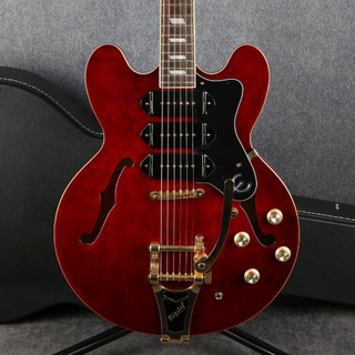 Epiphone Riviera Custom P93 - Wine Red - Hard Case - 2nd Hand