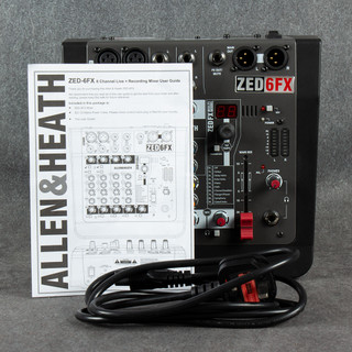 Allen and Heath ZED6FX Mixer - PSU - 2nd Hand