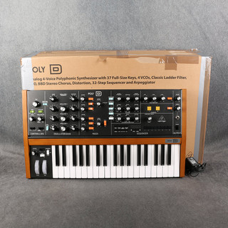 Behringer Poly D Analogue 4-Voice Polyphonic Synthesizer - Box & PSU - 2nd Hand Behringer Poly D Analogue 4-Voice Polyphonic Synthesizer - Box & PSU - 2nd Hand