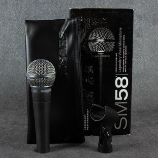 Shure SM58 Microphone - Case - Boxed - 2nd Hand (131161) Shure SM58 Microphone - Case - Boxed - 2nd Hand (131161)