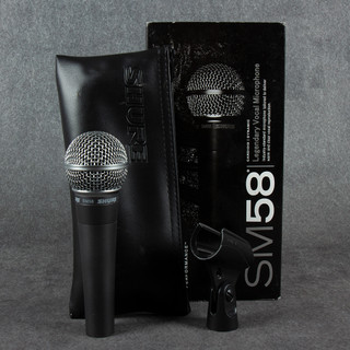 Shure SM58 Microphone - Case - Boxed - 2nd Hand (131162) Shure SM58 Microphone - Case - Boxed - 2nd Hand (131162)